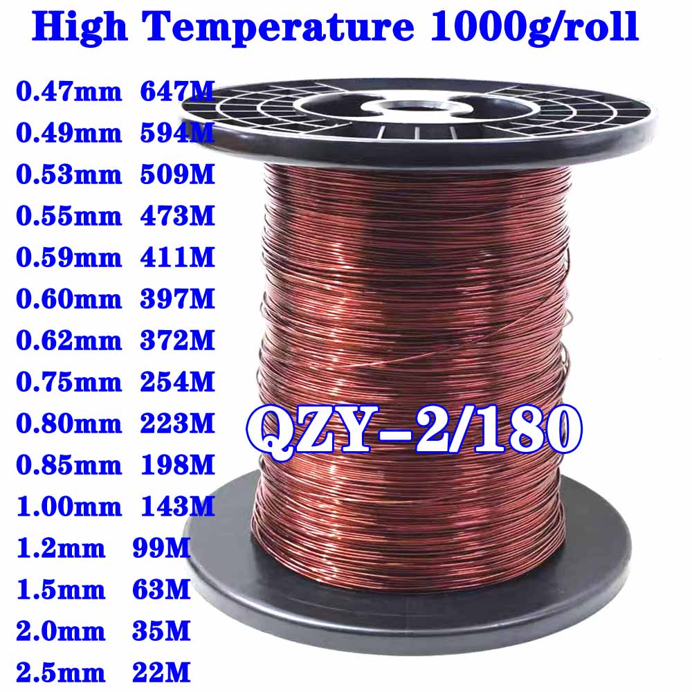 Copper Wire Roll - Filo smaltato QZY-2/180 da 1 kg/rotolo,