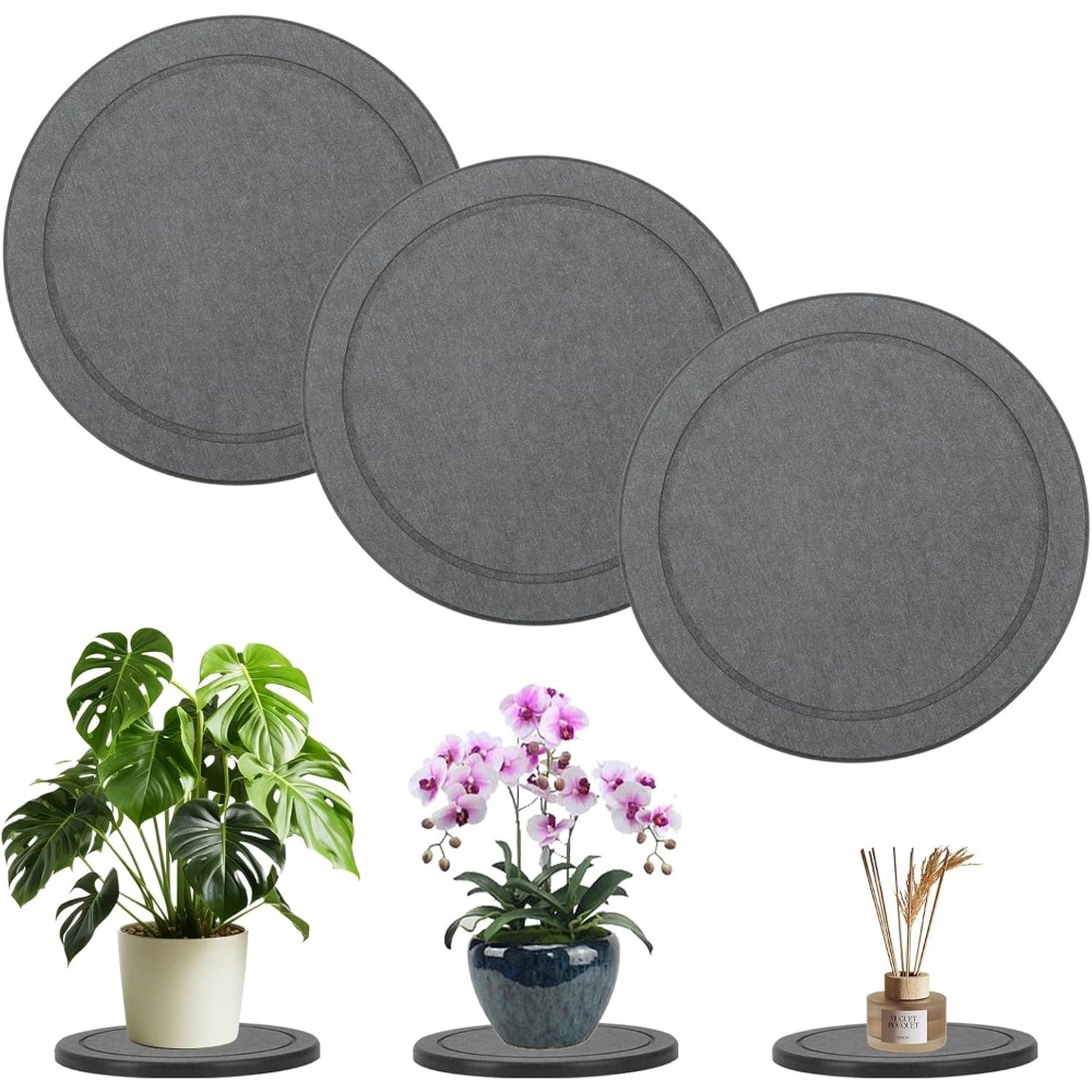Drip Tray Saucer - Set da 3 sottovasi per piante