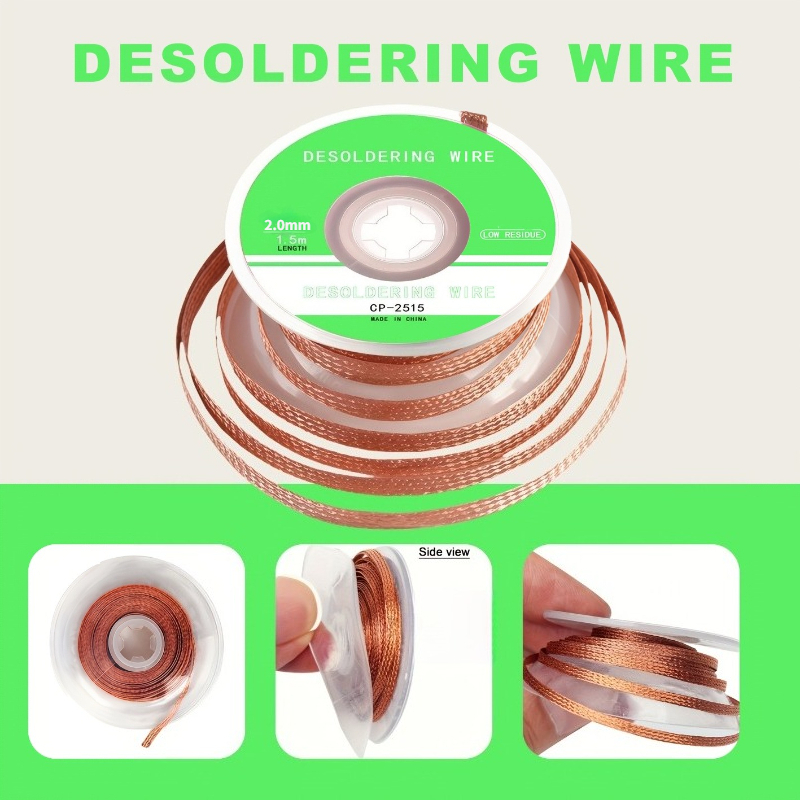 Copper Wire Roll - Nastro dissaldante in rame senza residui,