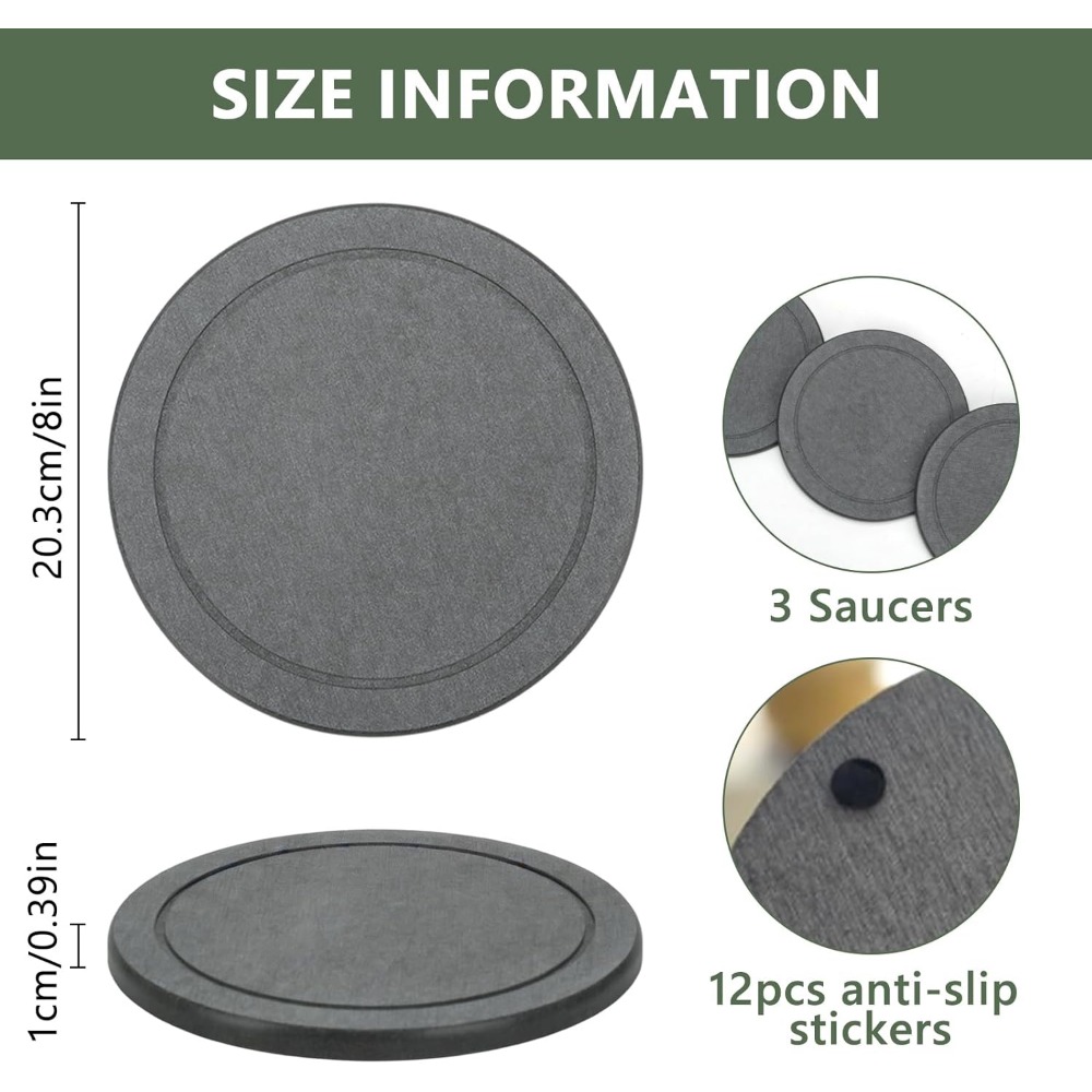 Set da 3 sottovasi per piante  - Drip Tray Saucer recensione e prezzo