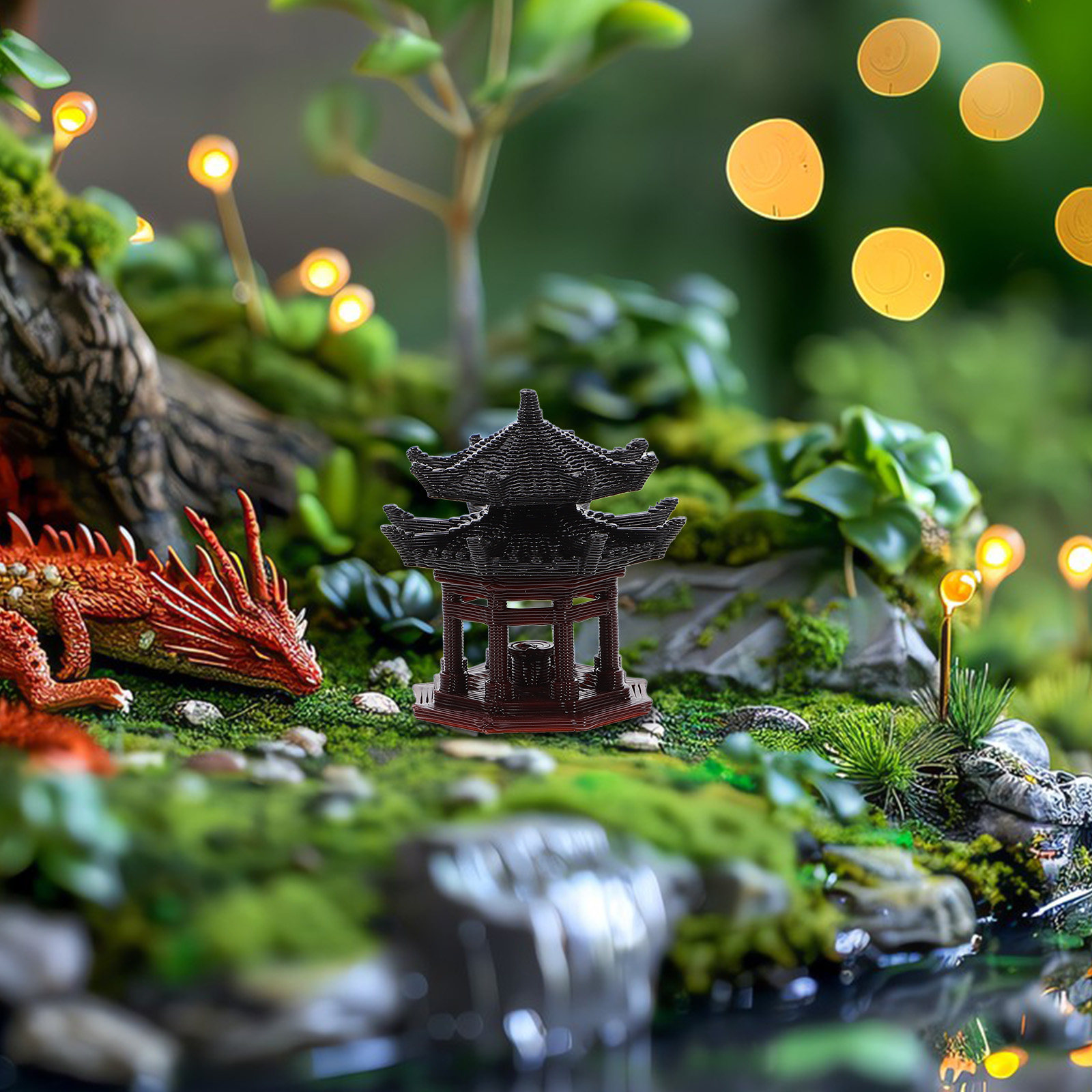 Delicato Ornamento in Plastica - Bonsai Garden Landscape Design recensione e prezzo