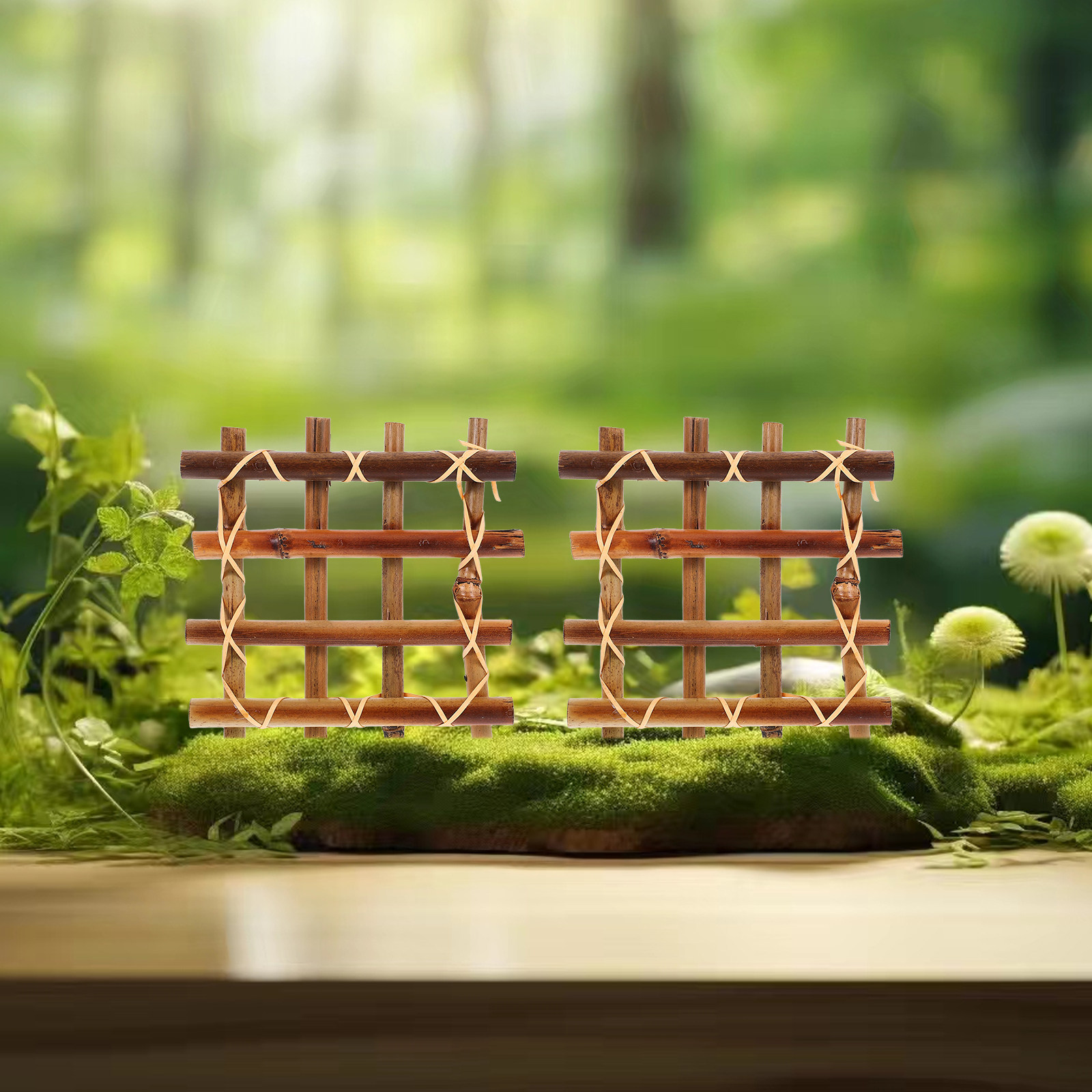 2 pezzi di recinzione in bambù - Bonsai Garden Landscape Design recensione e prezzo