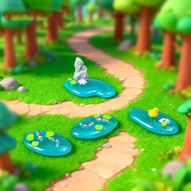 Mini ornamenti in resina per l - Bonsai Garden With Koi Pond recensione e prezzo
