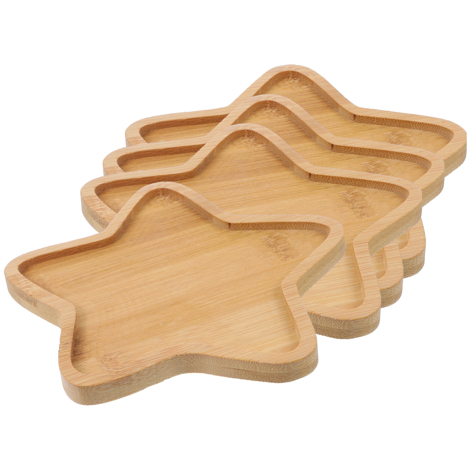 4 vassoi in bambù per vasi di  - Drip Tray Saucer recensione e prezzo